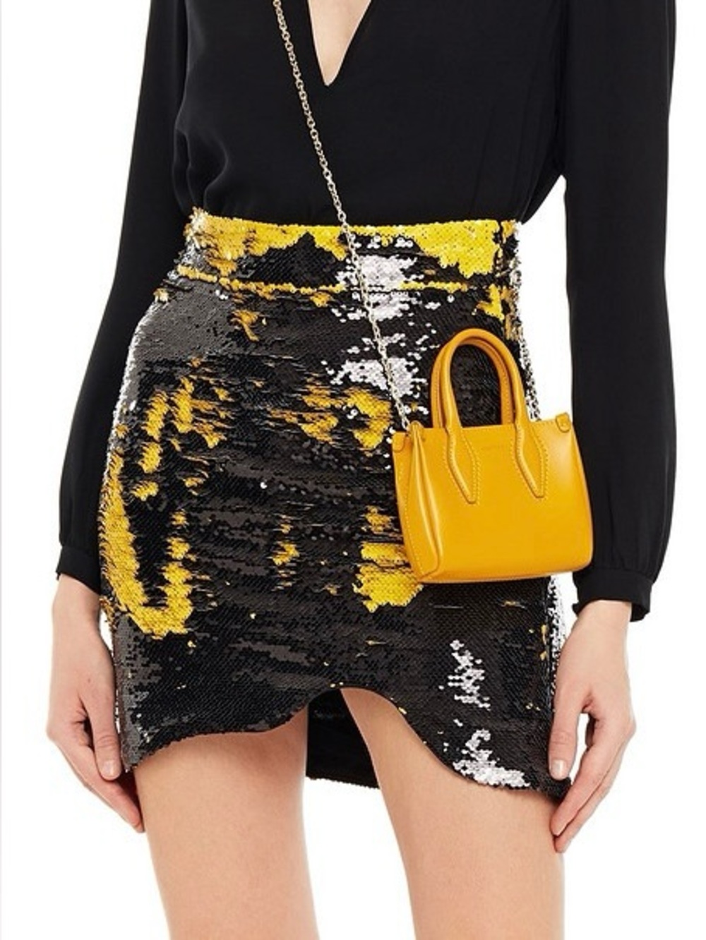GANNI - Sequined Woven Mini Skirt